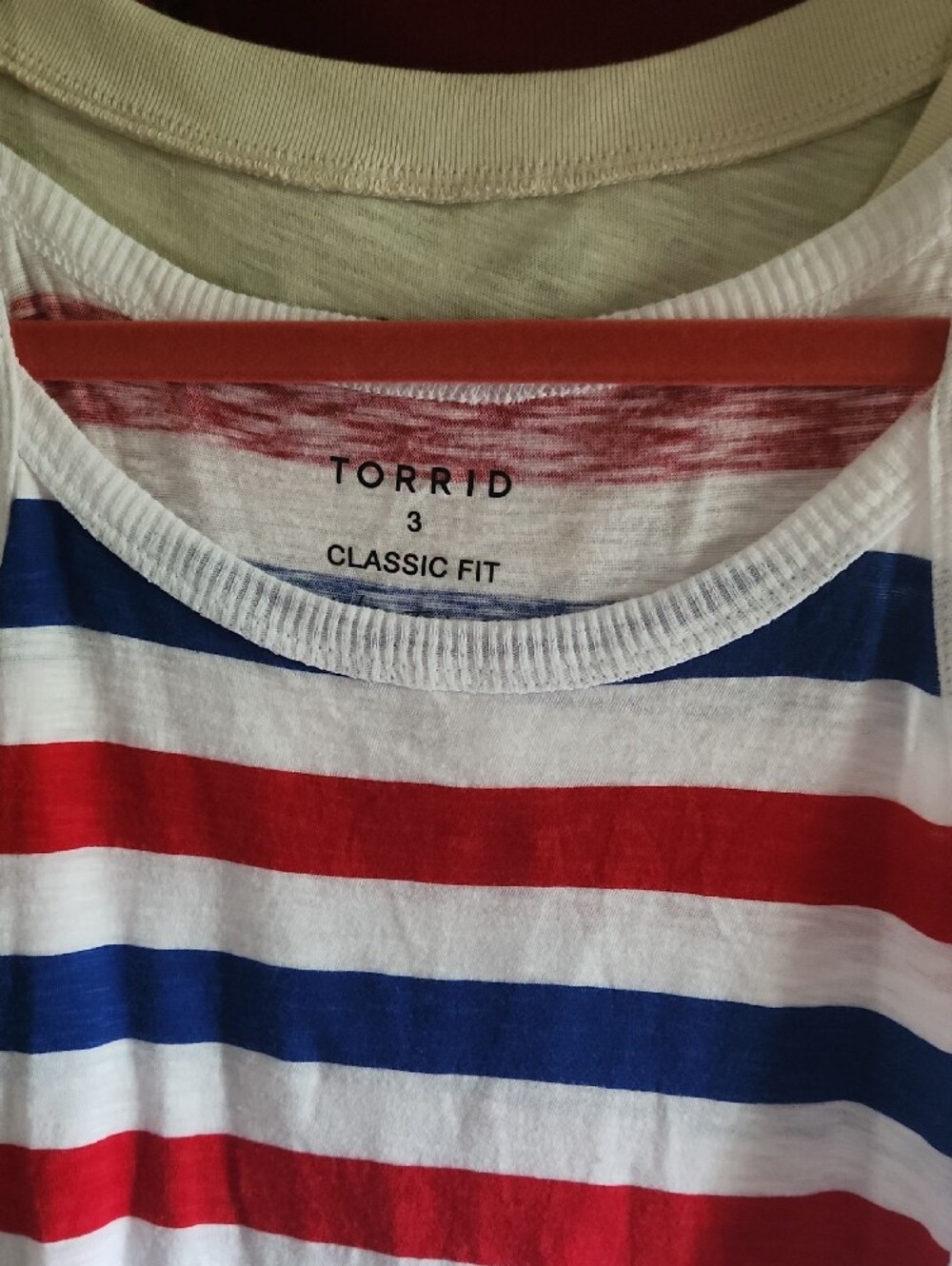 Torrid 3 Red, Blue & White Striped Tank Top - Picture 3 of 3